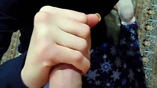 Wife moans during quick suck and fuck before creampie