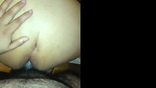 She moans as I fuck her big ass