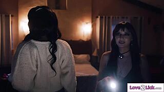 Busty milf dominates lesbian pussy licking in interracial group scene