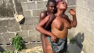 i love how africans fuck hard outdoor with curvy natural tits
