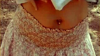 Hey, check out wifey flashing her tits outdoors!