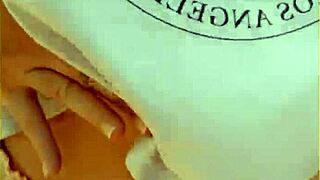 Hey, check out wifey flashing her tits outdoors!