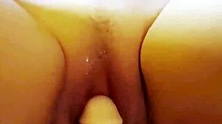 This Dildo Drives Me Wild with Multiple Orgasms While Licking My Housewife Girlfriend