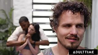 Yoga instructor's big dick surprises Jane Wilde