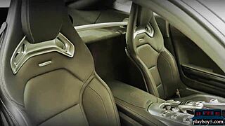 Hot Playboy Babes in Bikinis Washing a Mercedes AMG GT