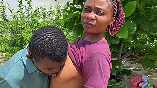 Lagos Lagoon Crazy Outdoor Fuck with Rough Wild Action