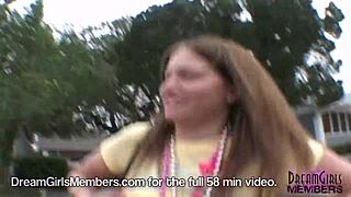 Twerking and flashing my ass at a wild Florida street party