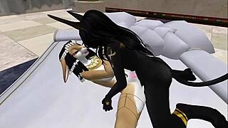 Lady Bastet of Egypt dominates her servent girl with fierce control