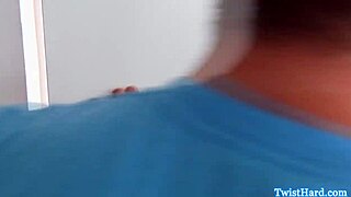 Kennedy Leigh licks the jizz off a guy's dick