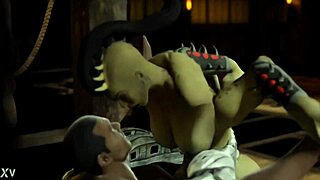 Mortal Kombat parody with Jax banging Sheeva hard