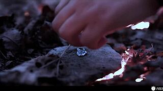 girl lost in woods with valentina nappi frozen. wanna see her facefucked in wild nature?