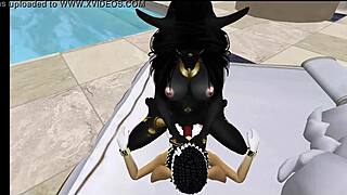 Lady Bastet of Egypt dominates her servent girl with fierce control