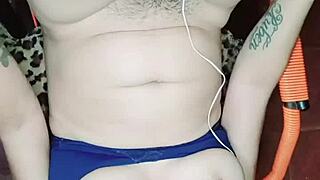 Que Sabroso Se Siente Bien Profundo Este Enorme Pollon Y Mira Como Sale Mi Leche A Chorros