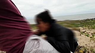 Intriguing Anal day at the beach with sneaky voyeurs