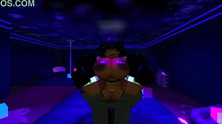 Ebony slut endures rough monster cock pounding