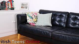 I-I got the busty blonde bent over and she swallowed my cum