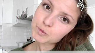 Gina Gerson shares petite blonde secrets in homemade fan interview