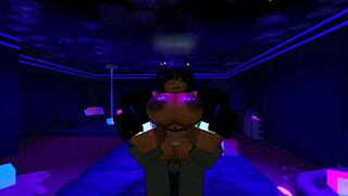 Ebony slut endures rough monster cock pounding