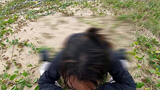 full display of milf's wet pussy during massage