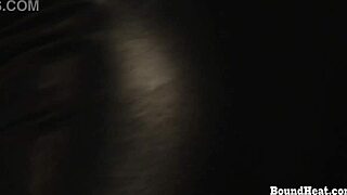 does the dominant lesbian mistress orgasm her tied slave with big strapon?