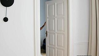 Barbie Rous Bends Over For Interracial Fucking With Natural Tits!