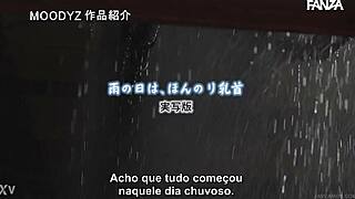 hey, yuuhi shitara’s nipples peek through on rainy days