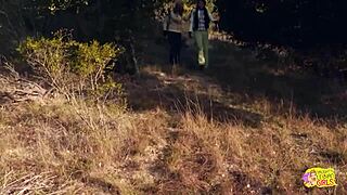 i was at a picnic with my brunette friend and we ended up fuckin with a strapon, oh man