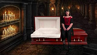 Wow! Granny Vampyra Pegging and Sucking Cock for Cum Drinking