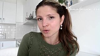 Gina Gerson shares petite blonde secrets in homemade fan interview
