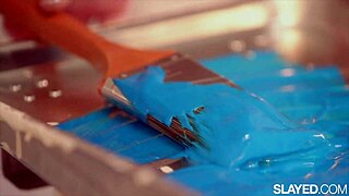 Slayed Vanna's shaved pussy with fingering and rimming in this blonde brunette lesbian compilation