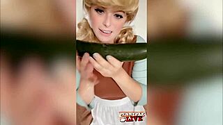 Cosplay Penny Pax as Horny Cinderella Fucks Veggies Hard.
