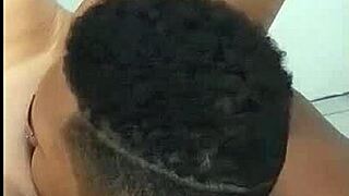 Joao gets blowjob from big tits on balcony for neighbors