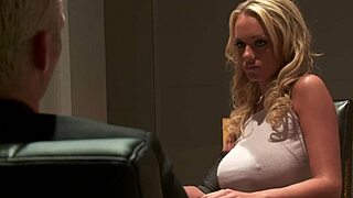 Paige Ashley Gets Cum Sprayed on Her Shaved Pussy