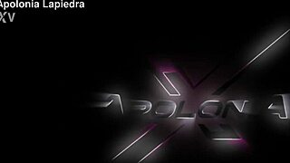 Naughty Student Cosplay Apolonia Lapiedra Squirts with Glass Dildo