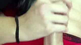 Debora Prado Slurps Huge Cock in Deepthroat Action