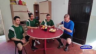 i made the slut suck the whole soccer team