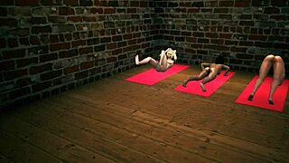 let's play with voyeur girls at the gym for real action