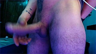 Big load of cum coming out of my long thick cock.