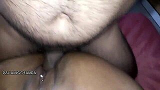milf in black negligee fucks pussy to juice