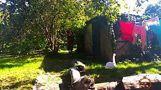 Klaudiaambergirl Enjoys Solo Outdoor Fun