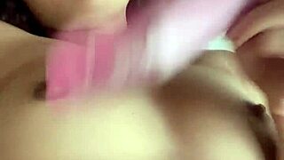 That Tight Little Pussy Stretches for a Big Dildo