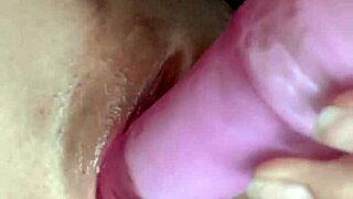 That Tight Little Pussy Stretches for a Big Dildo