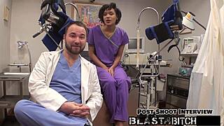 Jackie Banes' shaved pussy blasted with cum in wild POV action!