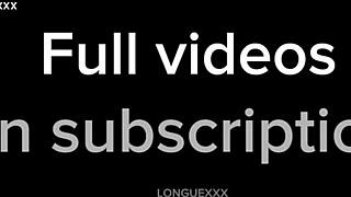 Intriguing skinny slut in miniskirt hides a naughty side. Can you guess it?