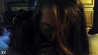 This slut wife just couldn’t resist sucking cock for daddy last night