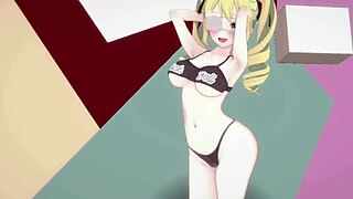 Koikatsu Arisu OC performs elegant dancing routine with phut hon