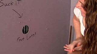 The cheating girlfriend sucks a big black cock in the bathroom