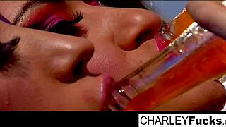 Charlie Enjoys Slippery Wet Fun with Sexy Brunette Capri