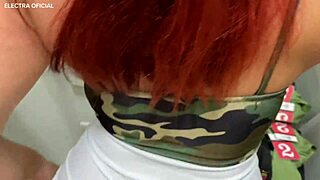 The hot salesperson sucked me in the fitting room