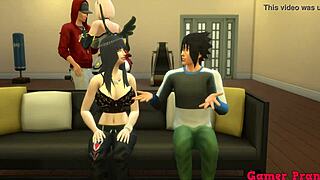 Hinata Cheats With Sasuke While Naruto Misses Her Wild Prostitute Action